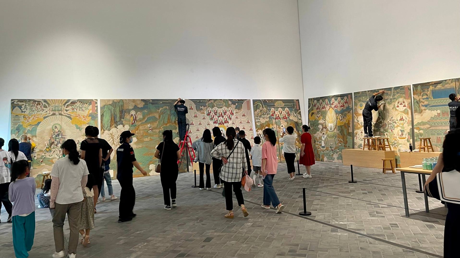 濟寧市美術館｜煙水百城——金兩堂傳統(tǒng)寺觀藝術壁畫繪制展
